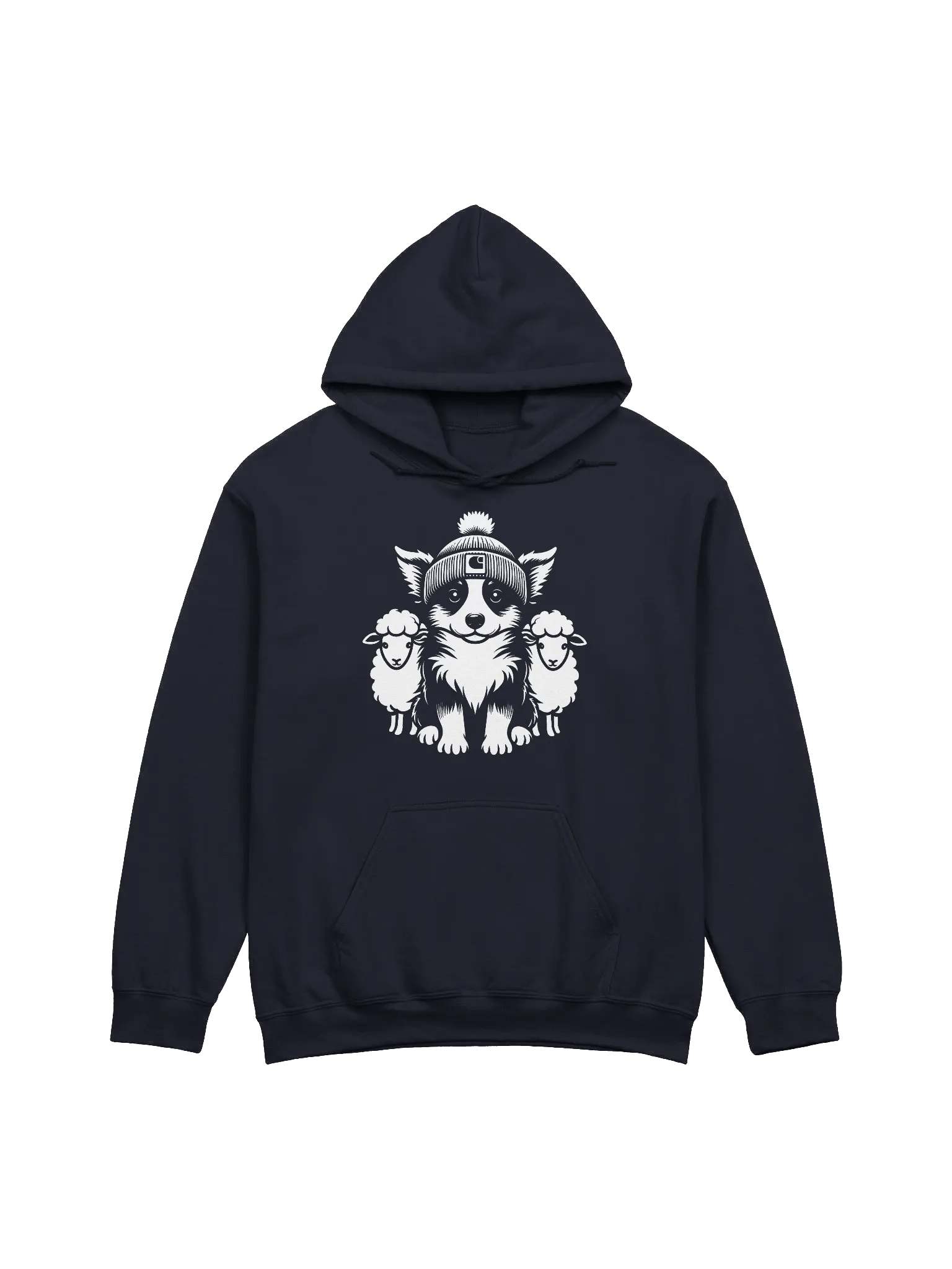 Cute Border Collie with Sheep Hoodie product image (1)