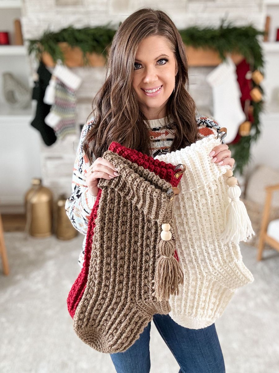Snuggle Season Stocking Crochet Pattern product image (8)