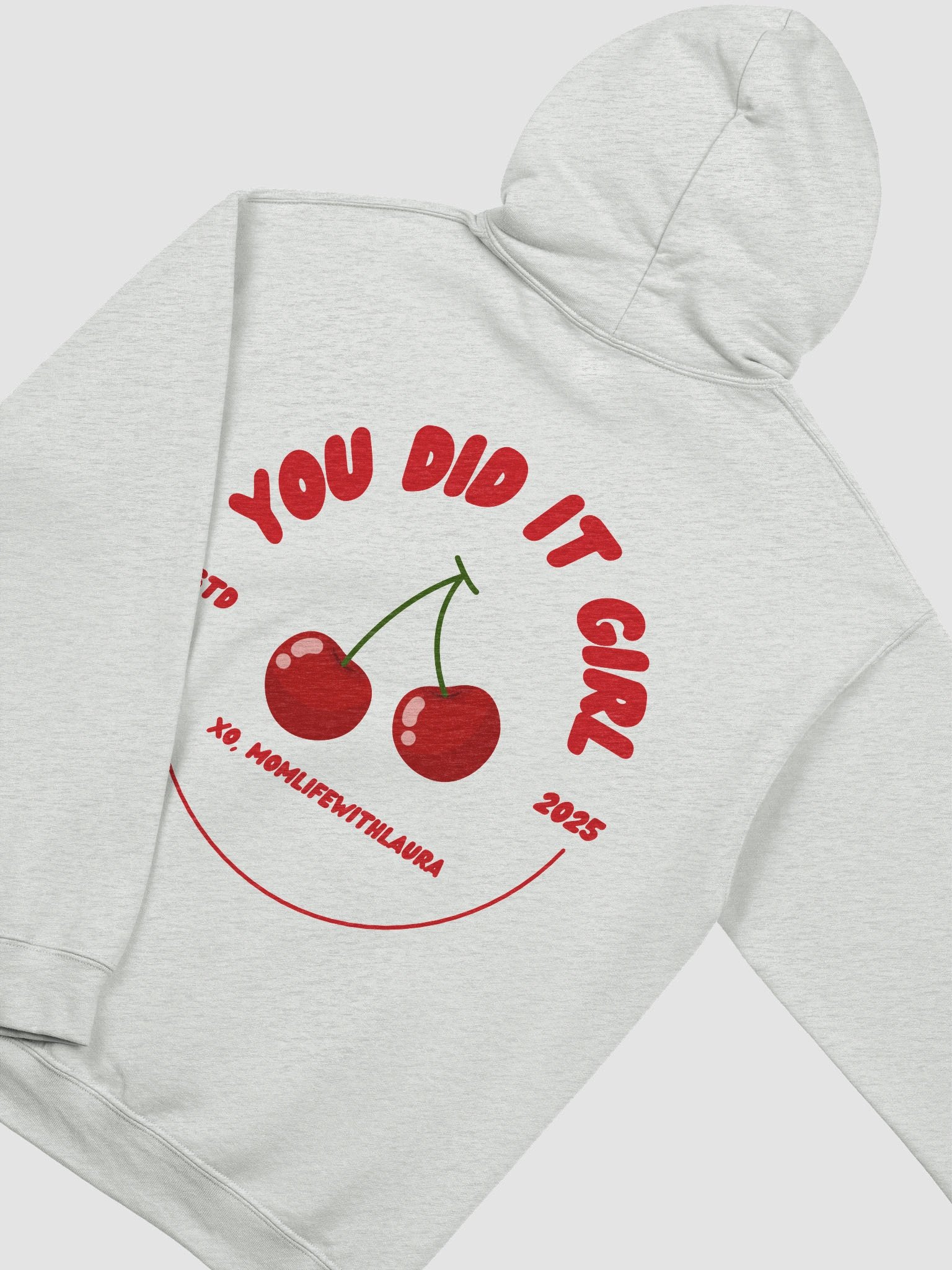 You Did it Girl Cherries Hoodie - Red/Pink/Grey product image (8)