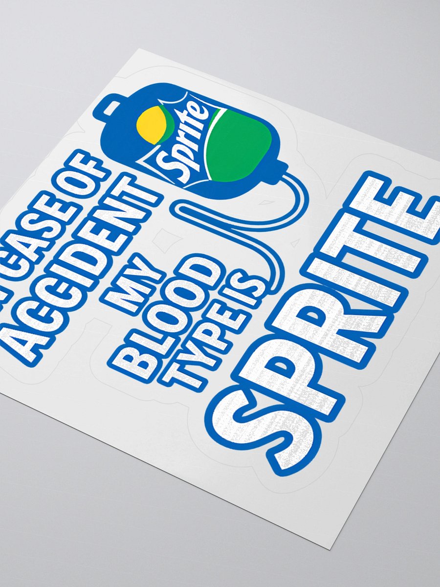 Sprite Blood Type Kiss Cut Stickers product image (7)