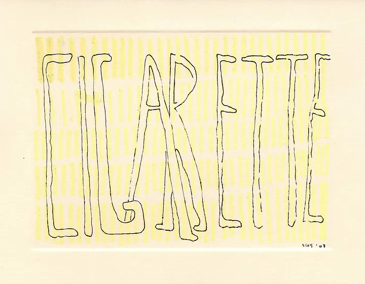 Cigarette panel card print product image (1)