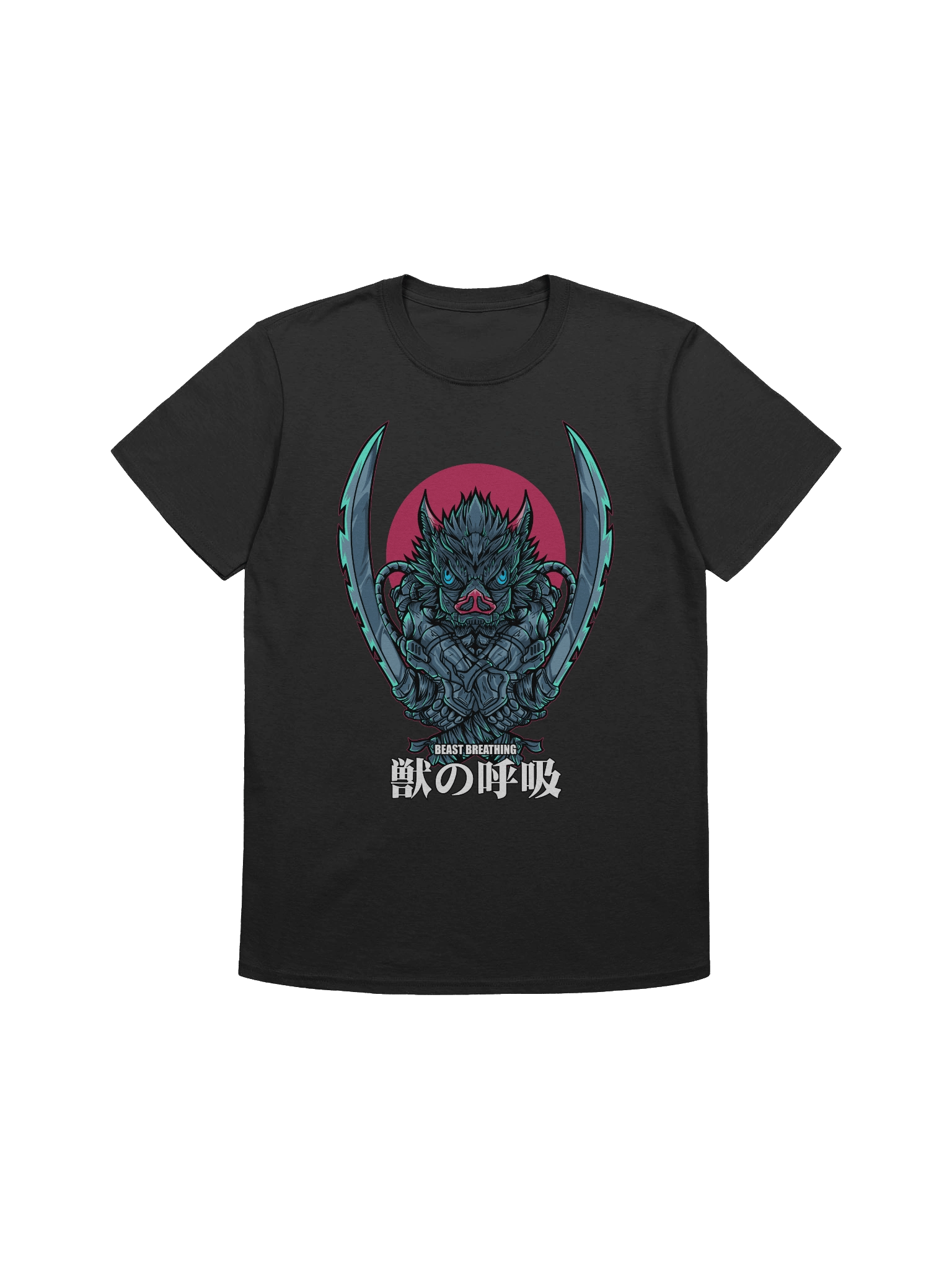 Demon Slayer – Inosuke Hashibira – Beast Breathing Crest – Gildan Softstyle T-Shirt product image (1)