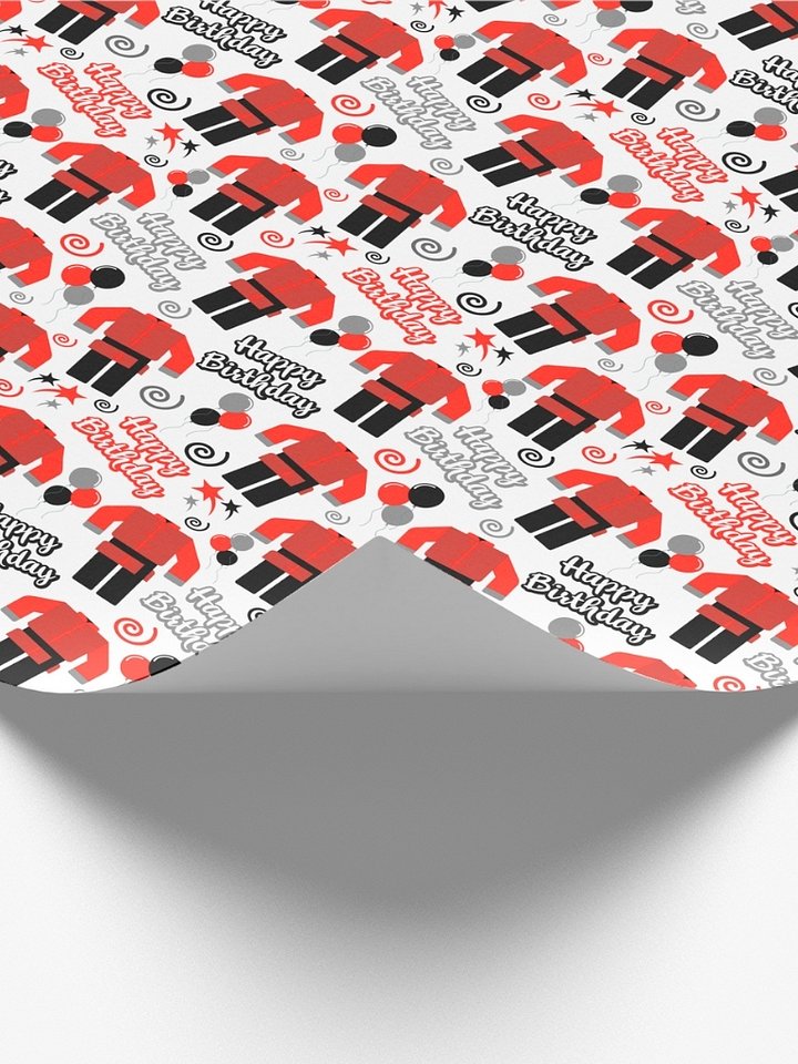 Kung Fu Birthday Wrapping Paper product image (2)