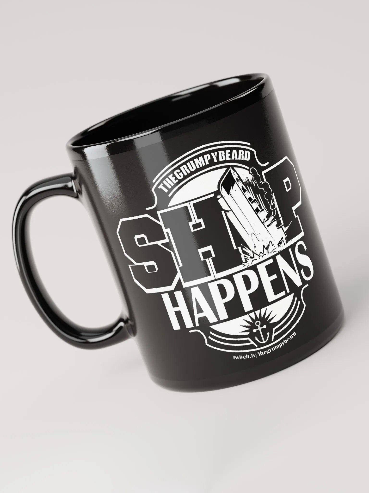 SHIP HAPPENS - Black Glossy Mug product image (3)