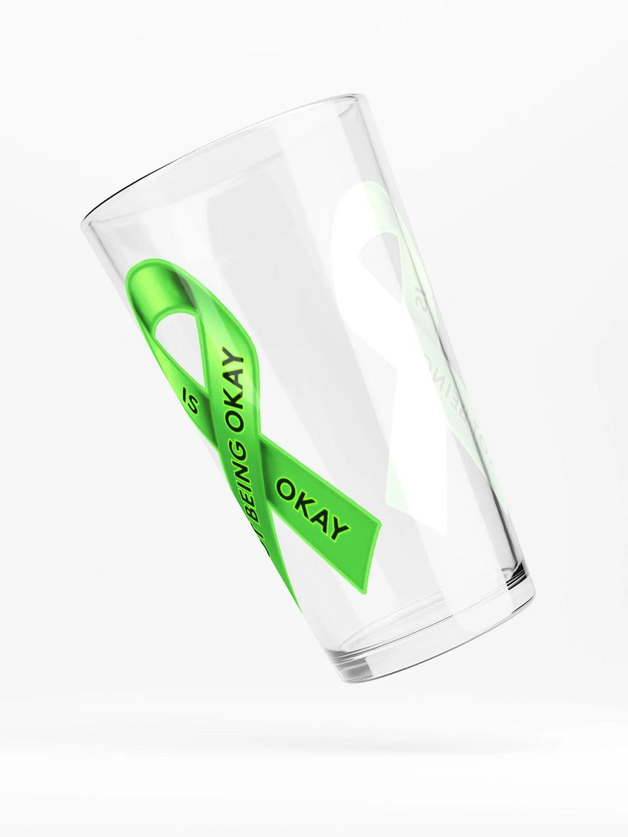Green Ribbon Awareness Shaker Pint Glass product image (4)