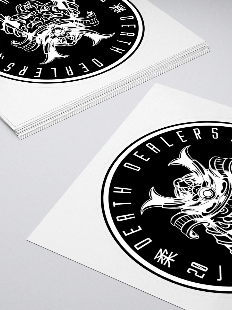 Death Dealers - Round Logo (Black And White) Sticker product image (5)