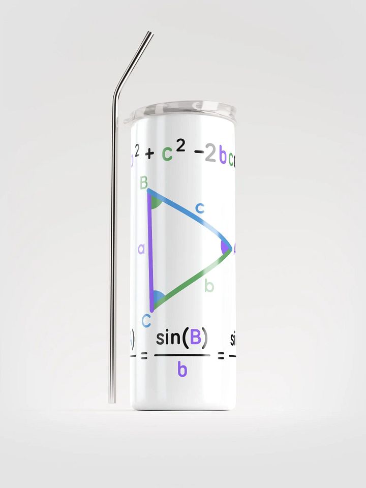 Stainless Steel Tumbler with Math Formulas product image (1)
