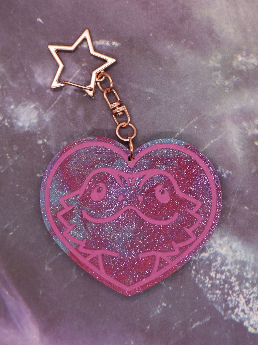Bearded Dragon Heart Keychain product image (5)