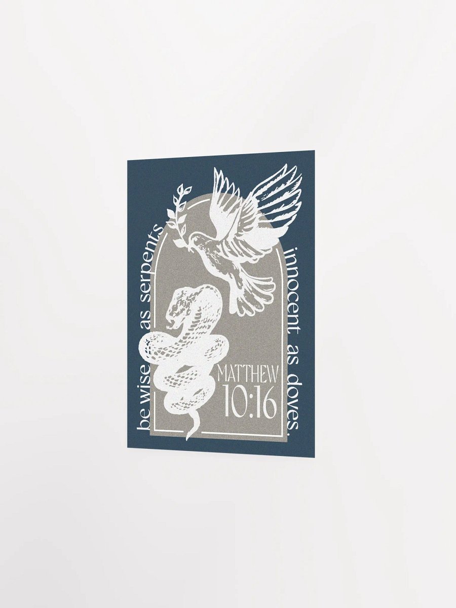 Matthew 10:16 White Print product image (15)