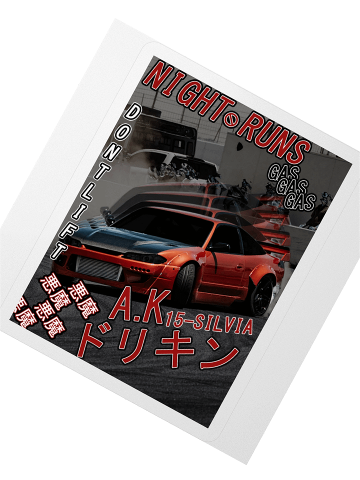 Drift-Ghost, 15-Silvia, Japanese Magazine Styling | Kiss-cut Sticker product image (2)