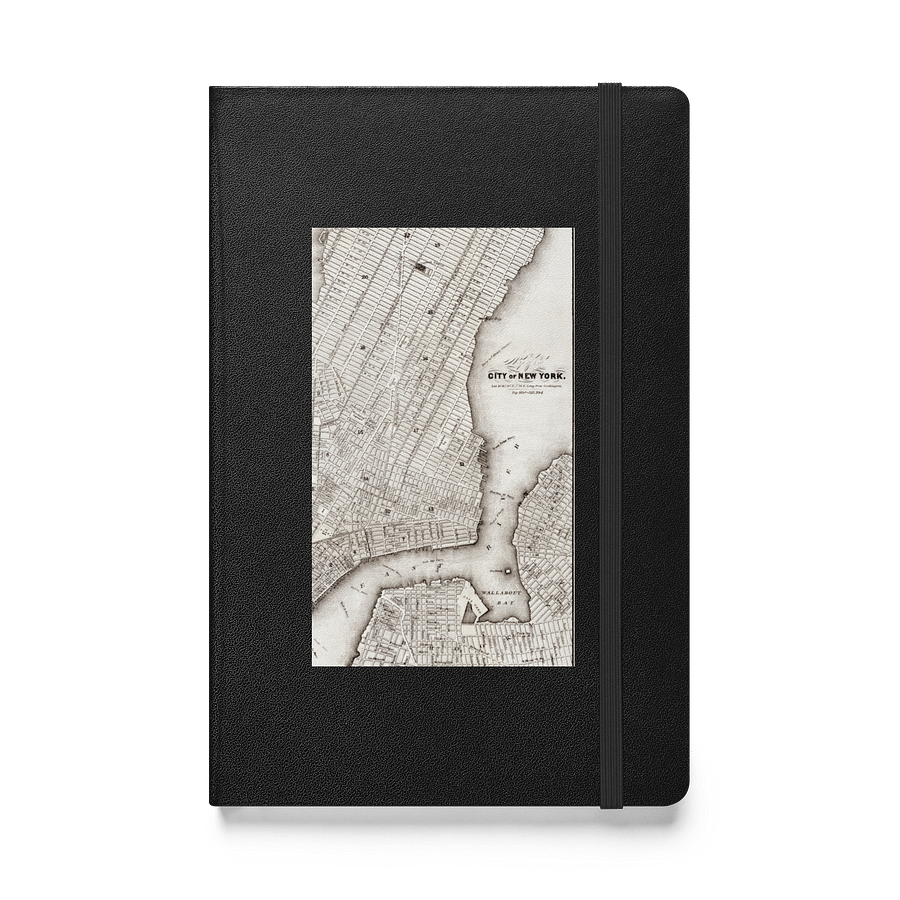 Vintage New York Map. Hardcover Notebook product image (1)