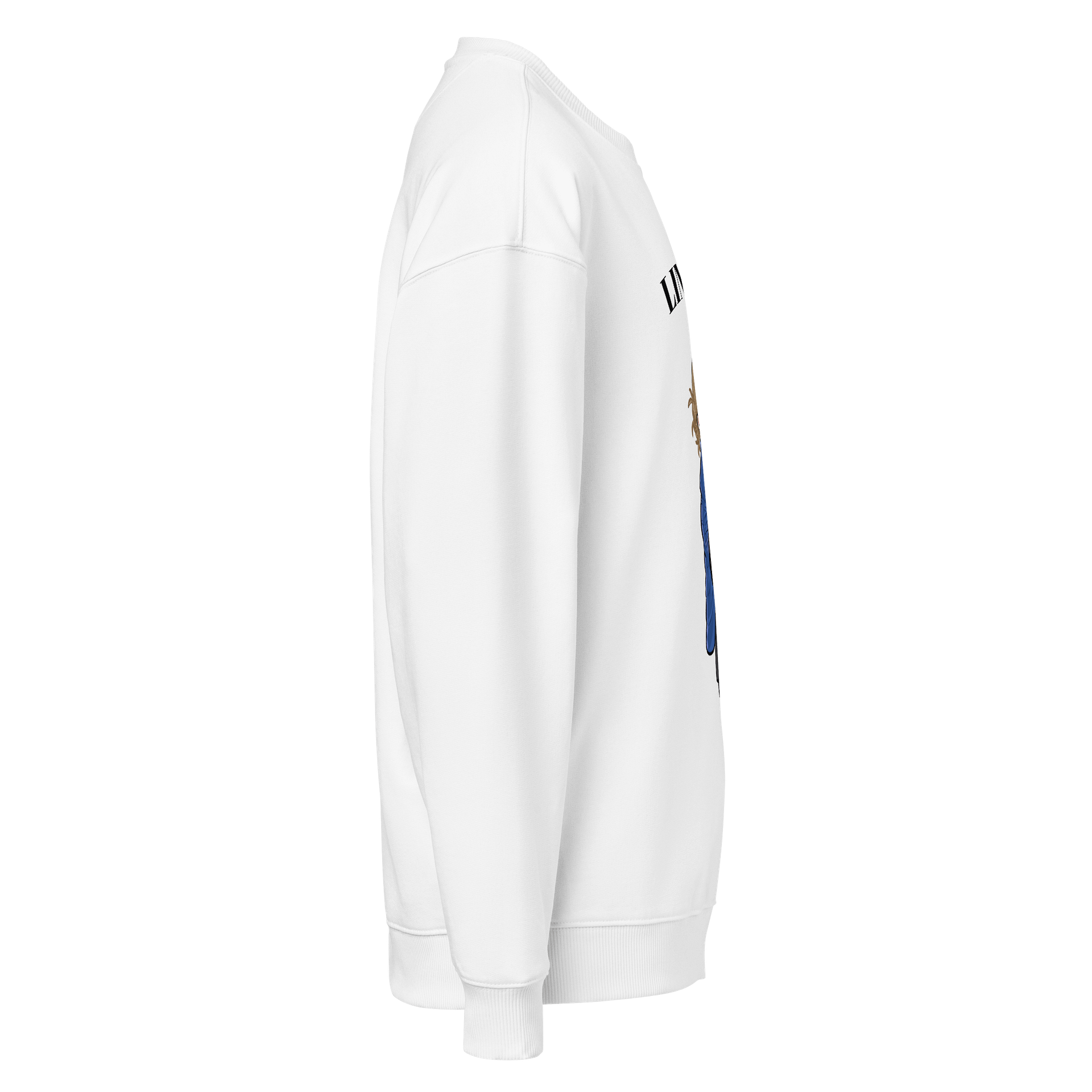 LingOrm Unisex Organic Oversized Sweatshirt (White) product image (4)