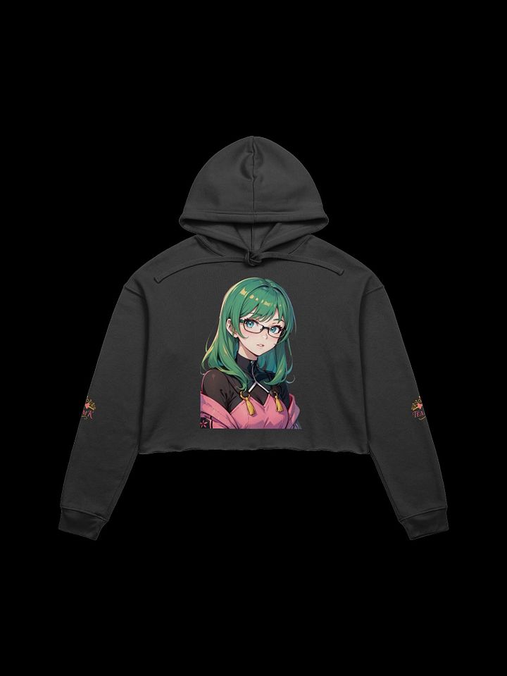 (Green WAIFU) K Crop Hoodie product image (1)