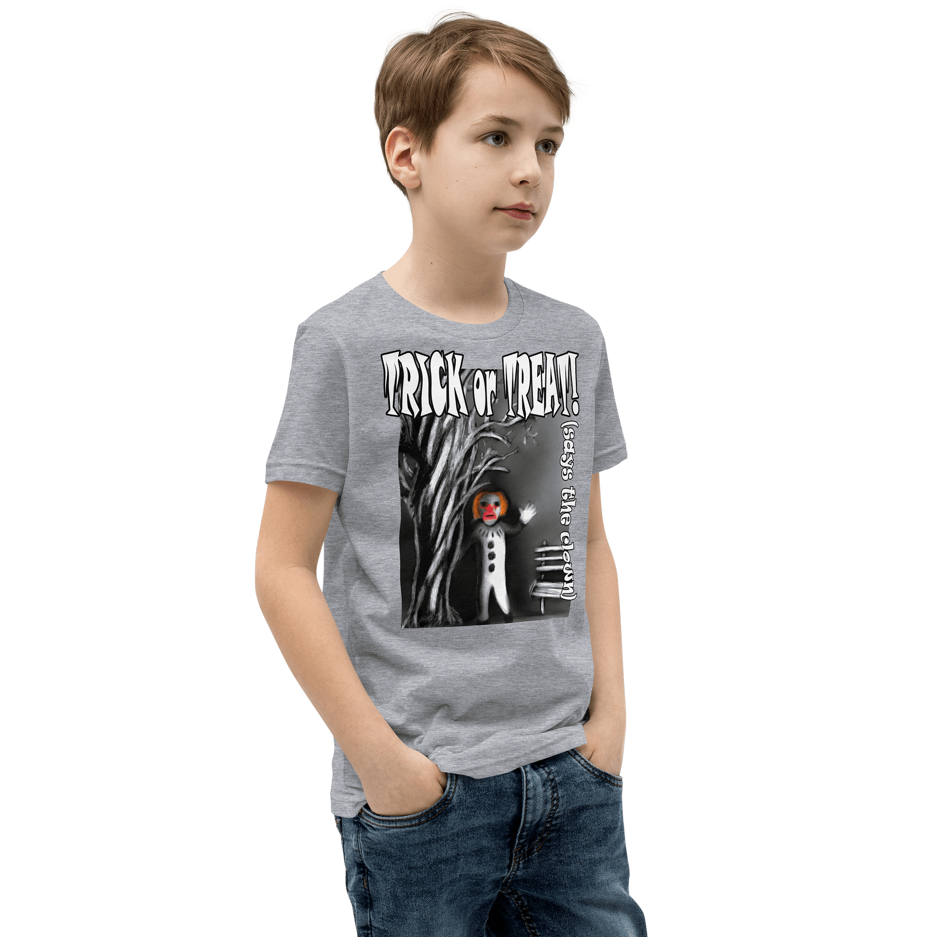 Trick or Treat Clown Youth T-Shirt product image (51)
