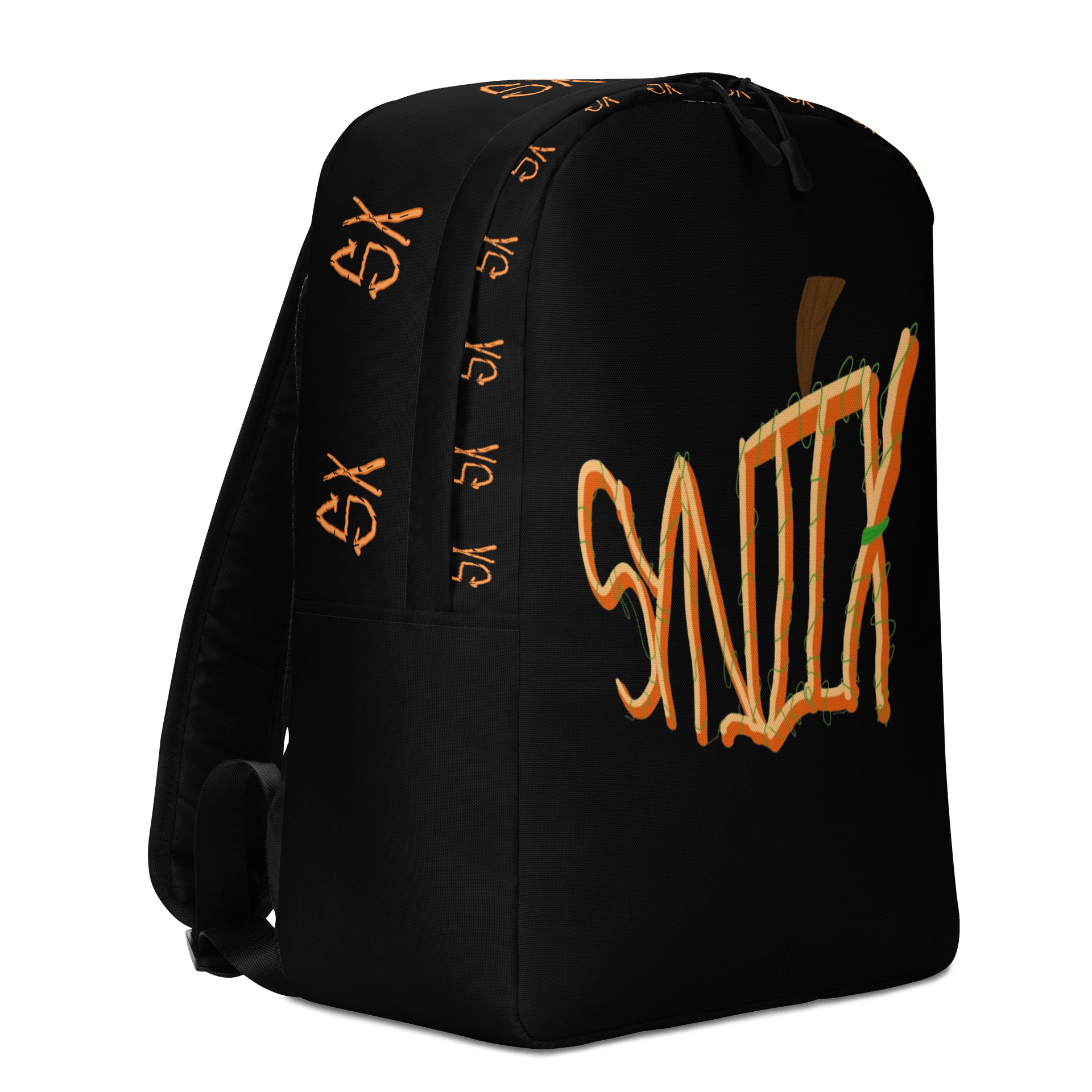 Halloween Pumpkin SynjiX Backpack (Black) product image (3)