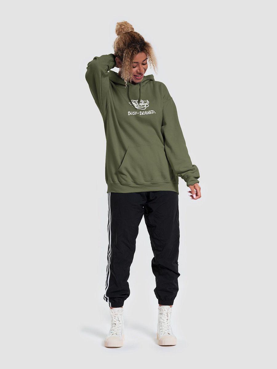 BUSY-BRAINED (white design) classic hoodie product image (53)