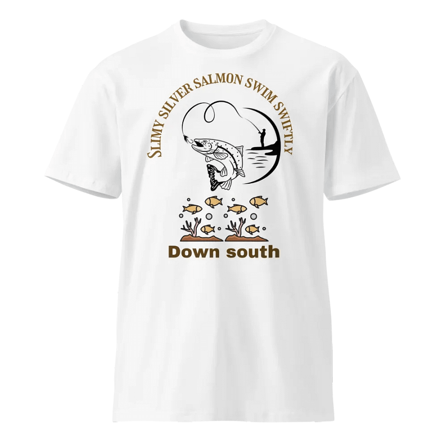 Same Same Salmon Eating Chicken Unisex T-Shirt product image (1)