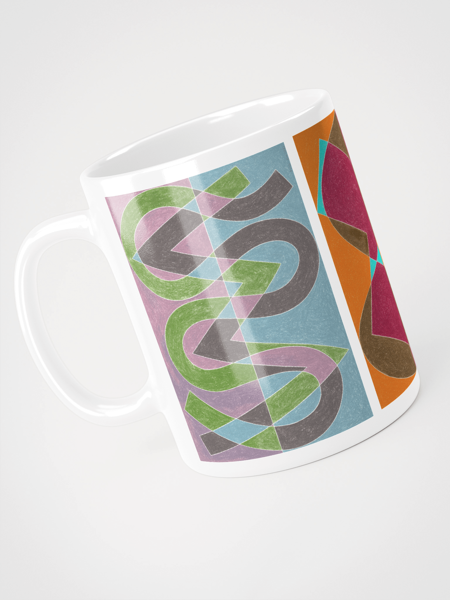 Prismacolors #1, 2 & 3 (2021) on White Glossy Mug product image (4)