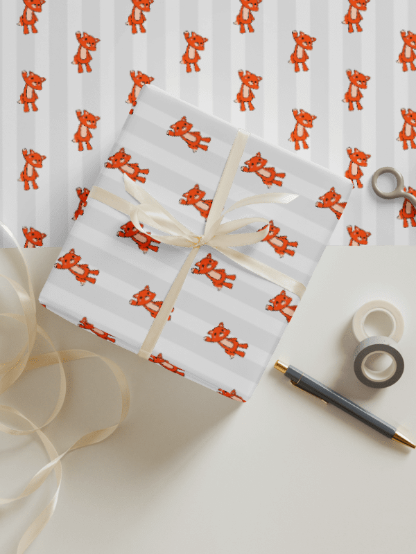 Fox Theme Matte Wrapping Paper Set product image (5)