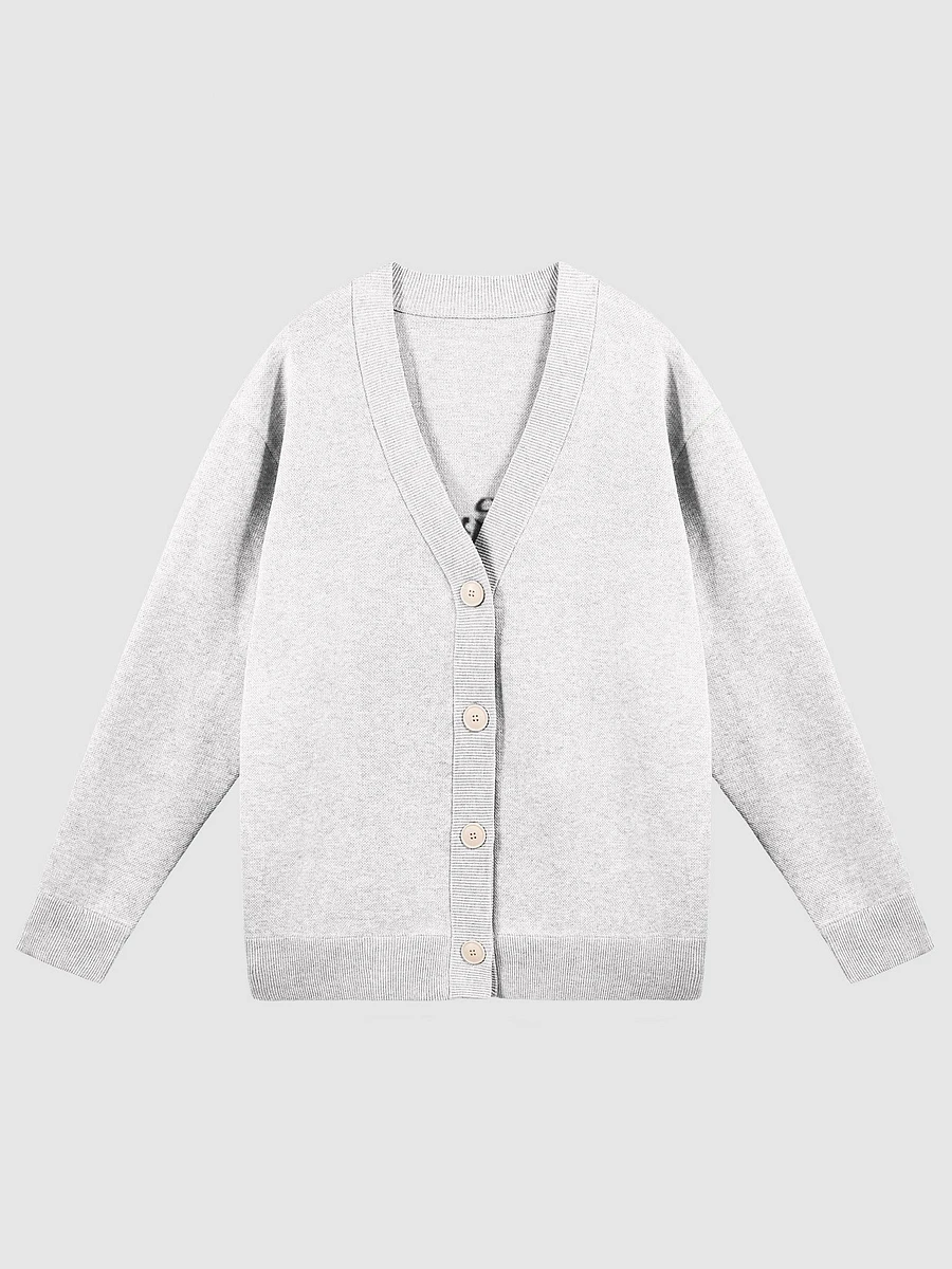 Peace, Love and Paris with Monuments Parisian Chic Knitted Cardigan | White product image (2)