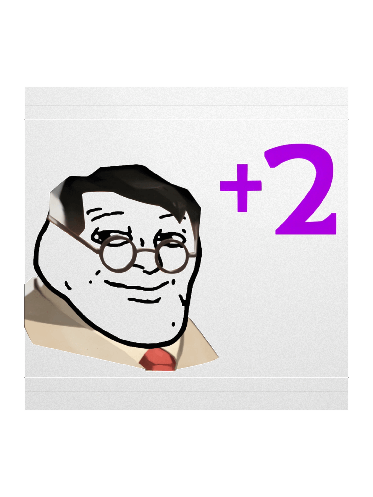 +2 Sticker product image (1)