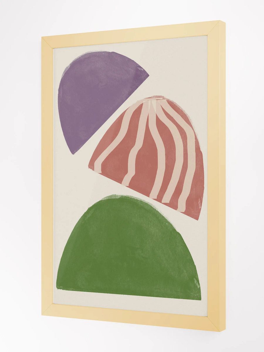 Ethereal Wood Stack Poster | Tranquil Nature-Inspired Art | Modern Minimalist Design with Organic Elements product image (4)