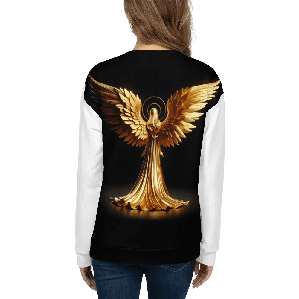 A Golden Angel and Cross - Unisex Sweatshirt #5 product image (5)