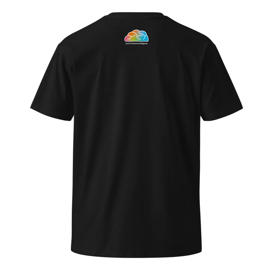 100% Human Intelligence Premium Backprint T-Shirt product image (2)