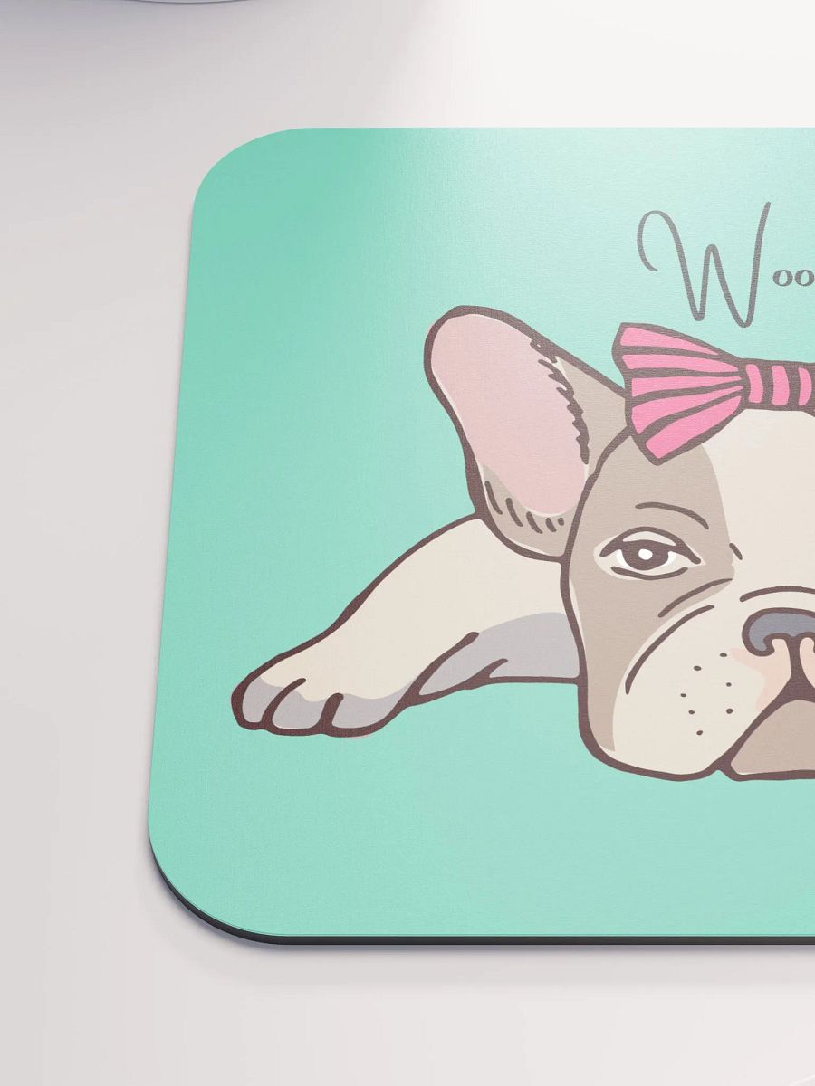 Girly French Bulldog Mouse Pad product image (7)
