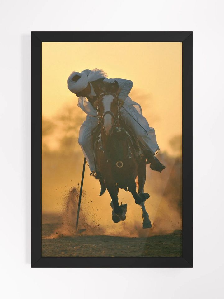 Golden Hour Gallop Framed Poster product image (1)