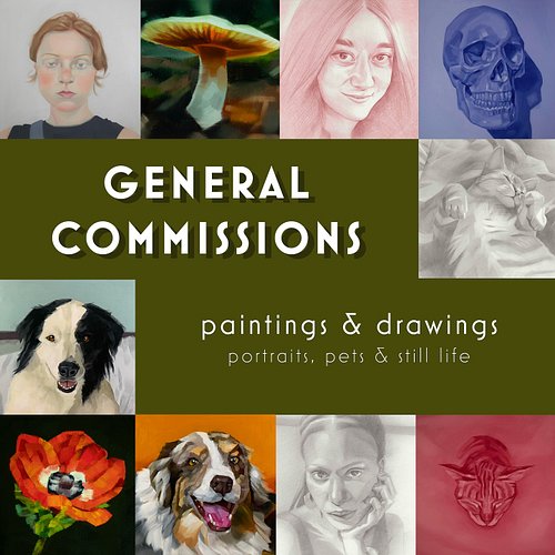 I don’t advertise enough that I’m almost always available to do commissions! As most of you know, I specialize in portraits. ...