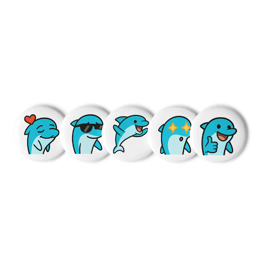 Dolphin Emote Buttons Set product image (1)