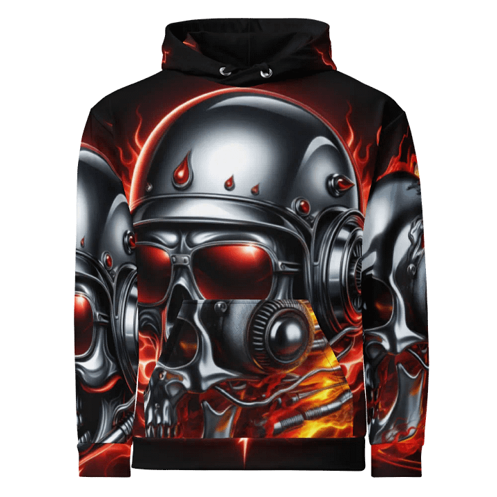 Inferno Cyborg - Unisex Skull Hoodie #52 product image (1)