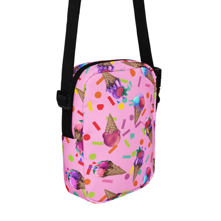 ice-cream pink Scoops All-Over Crossbody Bag for girls product image (2)