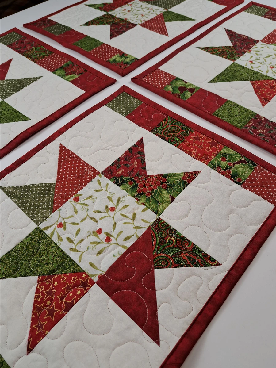Christmas - Patchwork Star Quilted Placemats product image (1)