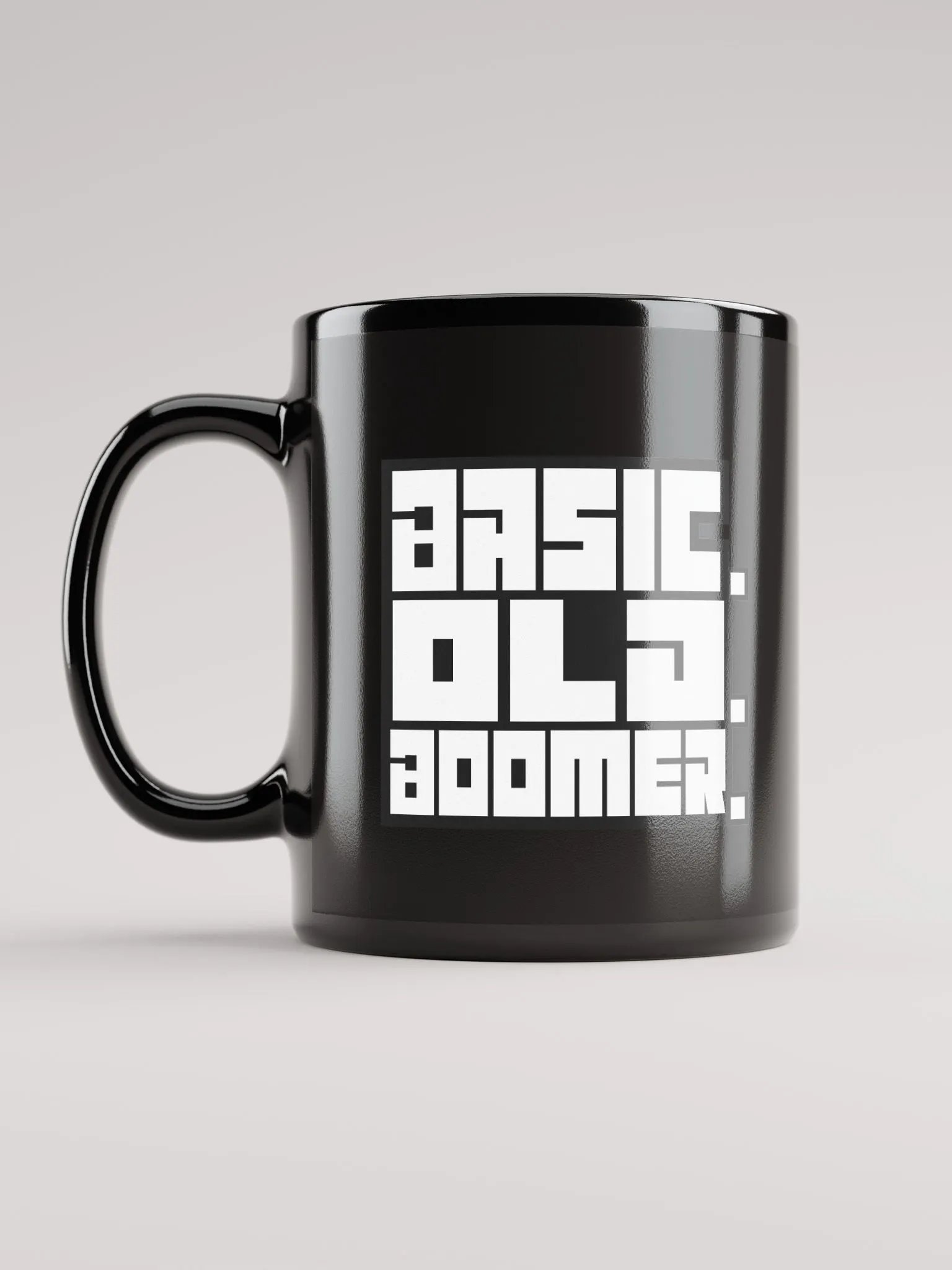 BASIC OLD BOOMER BLACK MUG product image (11)