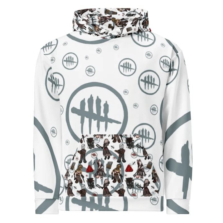 Dead by daylight Patterned Hoodie (white) product image (1)