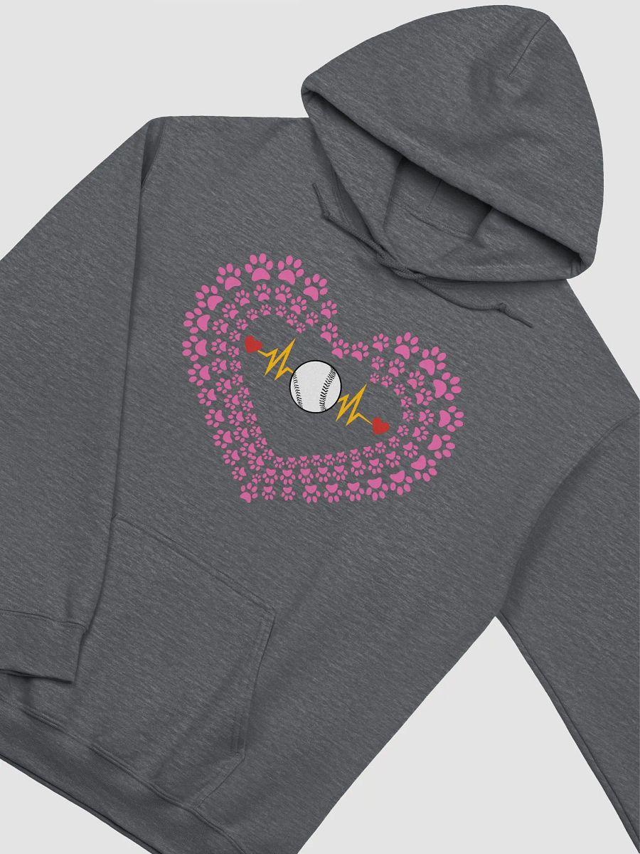 Heart Paw Print Baseball Hoodie product image (4)