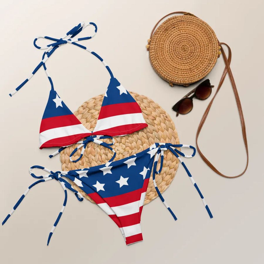 Stars & Stripes All-Over Bikini Set product image (8)