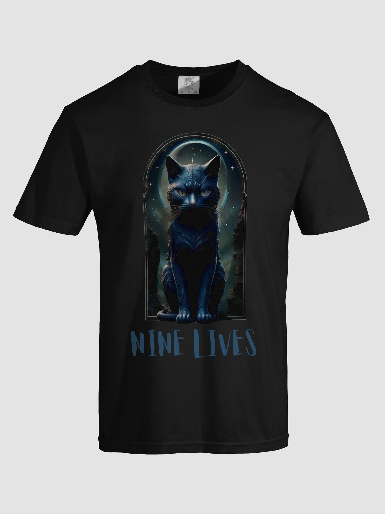 Mystical Nine Lives Cat Comfort Color 1717 T-Shirt product image (40)