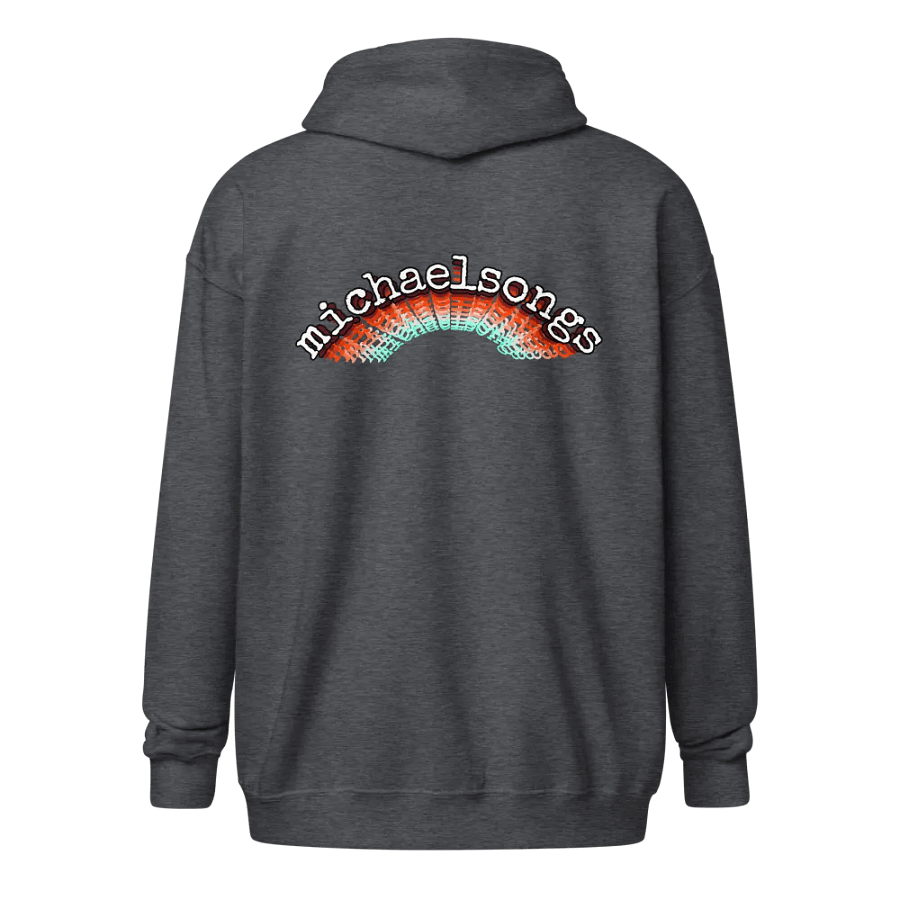 zip hoodie w/arched logo product image (3)