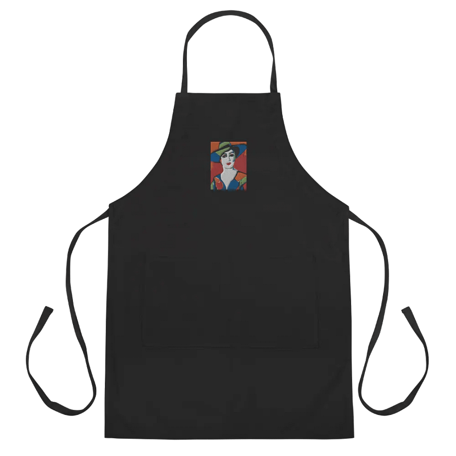 Donna with Hat Embroidered Cooking Apron product image (2)