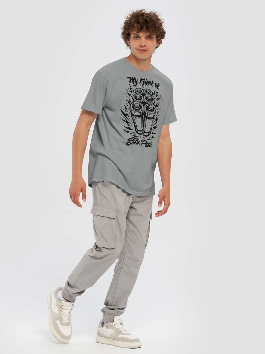 My Kind of Six Pack black heavyweight t-shirt product image (7)