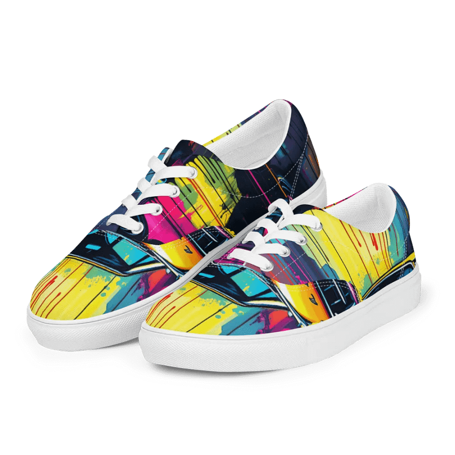 Pop art, Christine the car, Men's Canvas Shoes product image (3)