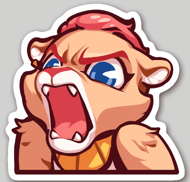 Angry Ah'lina Sticker product image (1)