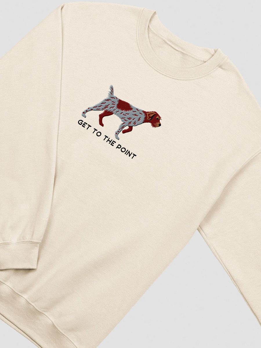 Get to the Point Sweatshirt (Embroidered) of a Wirehaired Pointing Griffon product image (15)
