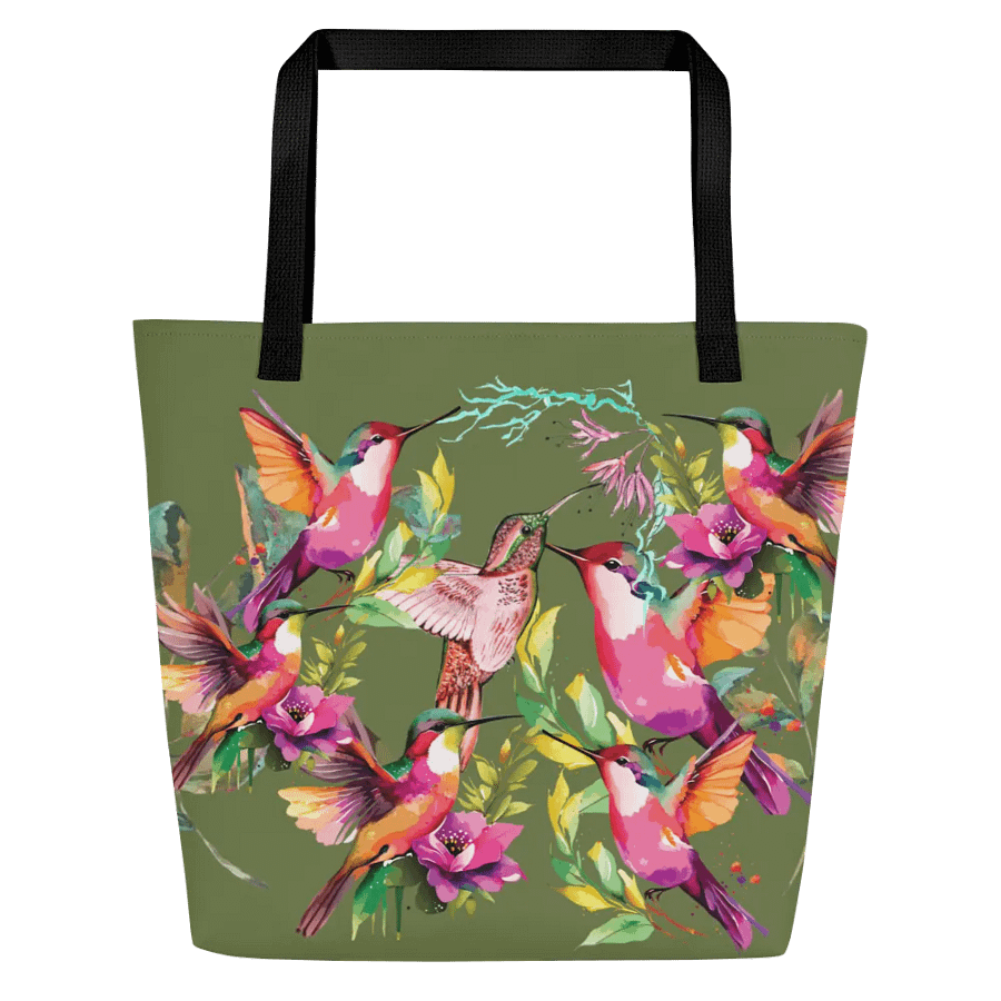 Hummingbird Haven Tote gift for birding moms product image (3)