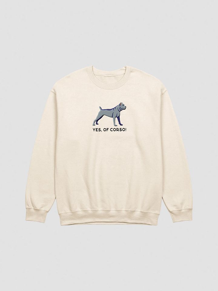Yes, Of Corso! Sweatshirt (Embroidered) of a Cane Corso(Blue) product image (13)