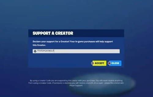 I will be posting the next 10 people to use my code TTVTOPGA1WOLF in the Fortnite item shop

Must send evidence of you using ...