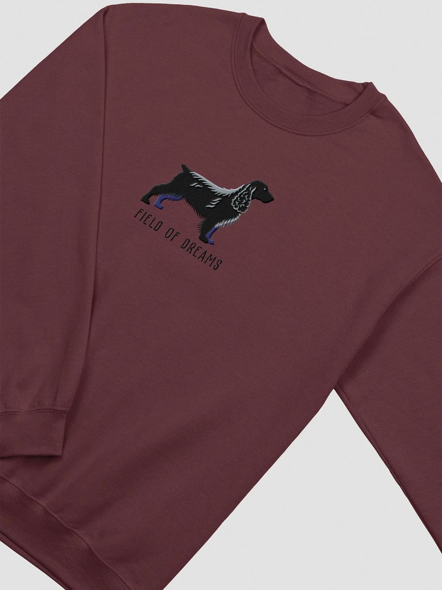 Field of Dreams Sweatshirt (Embroidered) of a Field Spaniel(Black) product image (14)